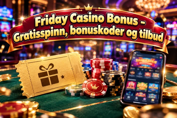 Friday Casino Bonus - Gratisspinn, bonuskoder og tilbud