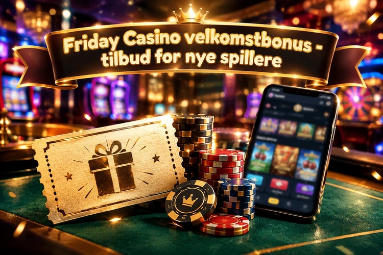 Friday Casino velkomstbonus - tilbud for nye spillere