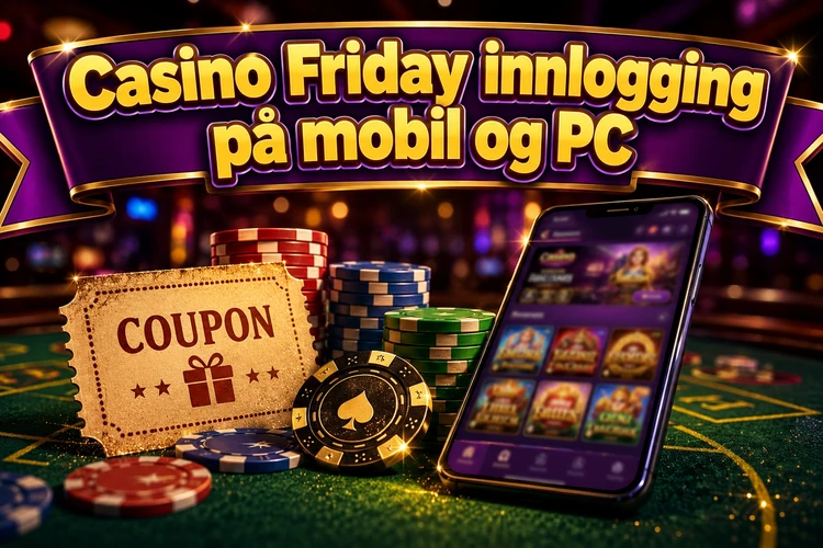 Casino Friday innlogging på mobil og PC