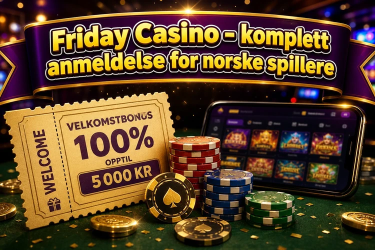 Friday Casino - komplett anmeldelse for norske spillere