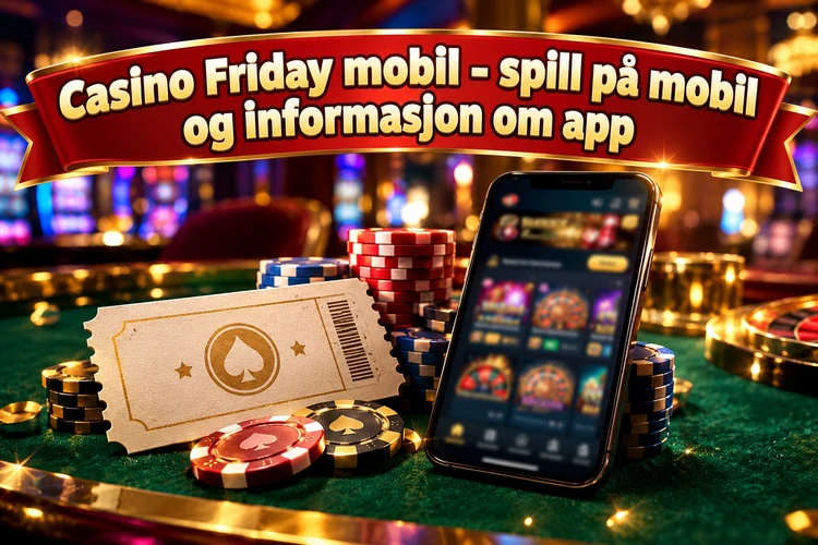 Casino Friday mobil - spill på mobil og informasjon om app